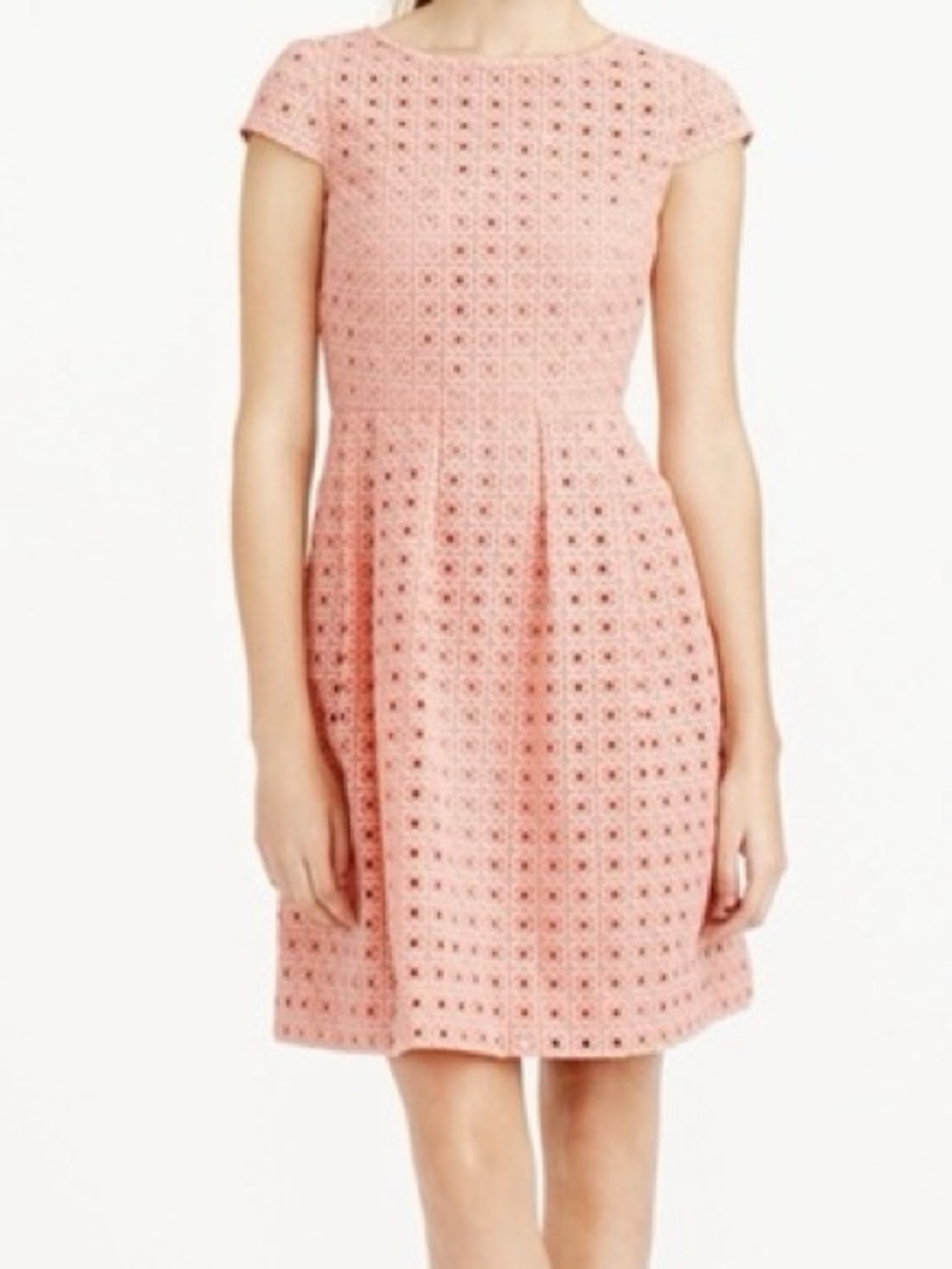 J Crew NWT Blush Pink Eyelet Dress